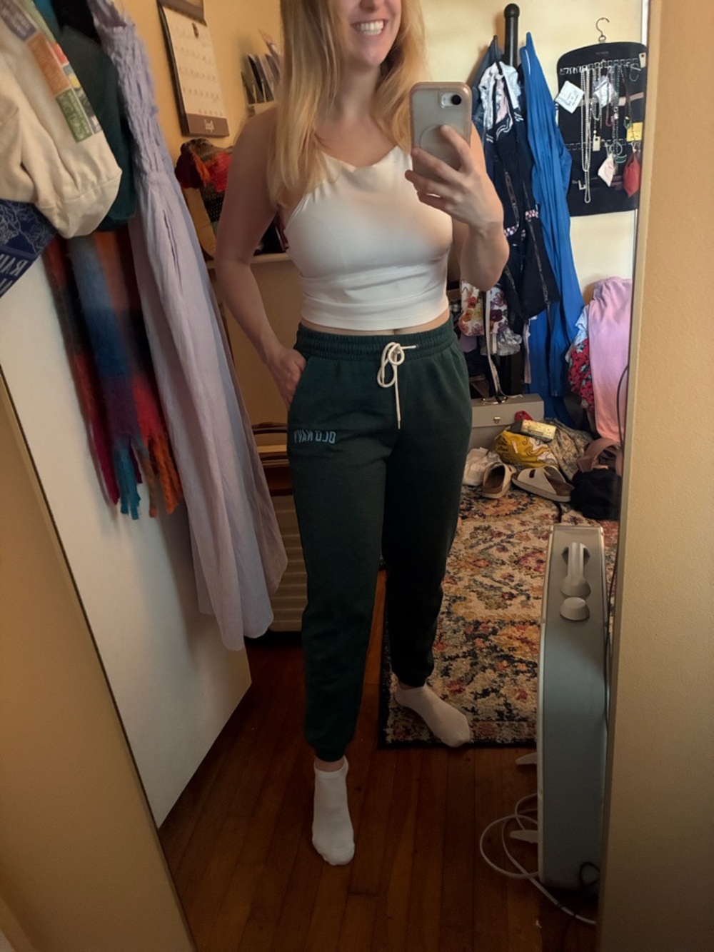 Old Navy Forest Green Drawstring Jogger Sweatpants